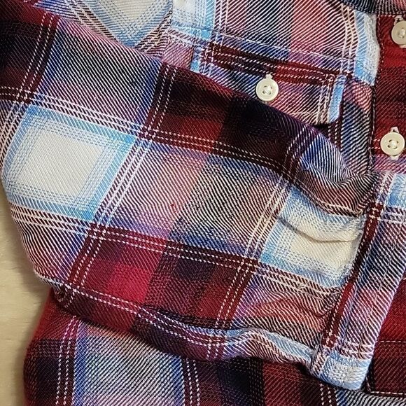 GAP RED PLAID PENDLETON WOOL LONG-SLEEVE DRESS, SIZE 18-24 MONTHS - Picture 10 of 10